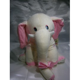 Peluche elefante rosado 35 cm