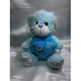 Peluche oso its a boy celeste 35 cm