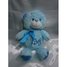 Peluche oso celeste boy 40 cm