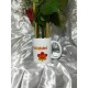 Taza cumpleaños con 5 rosas