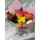 Ramo con 6 rosas y 6 Gerberas