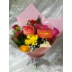 Ramo con 6 rosas y 6 Gerberas